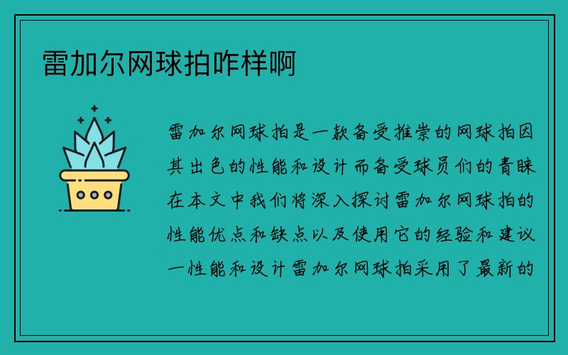 雷加尔网球拍咋样啊