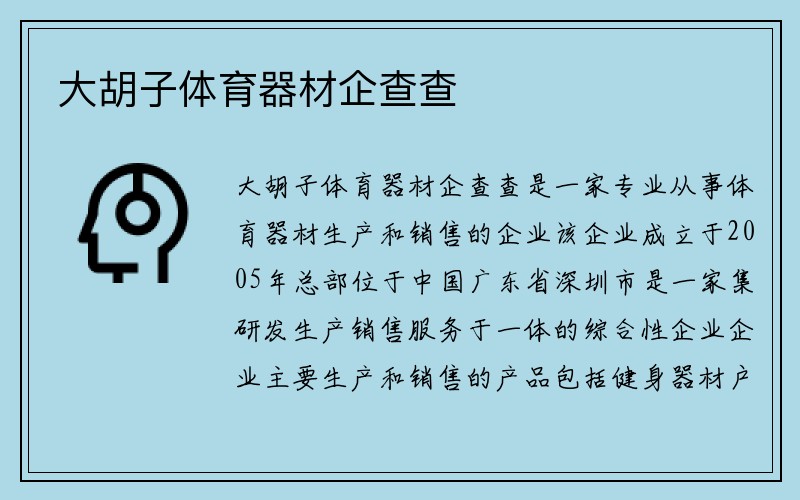 大胡子体育器材企查查